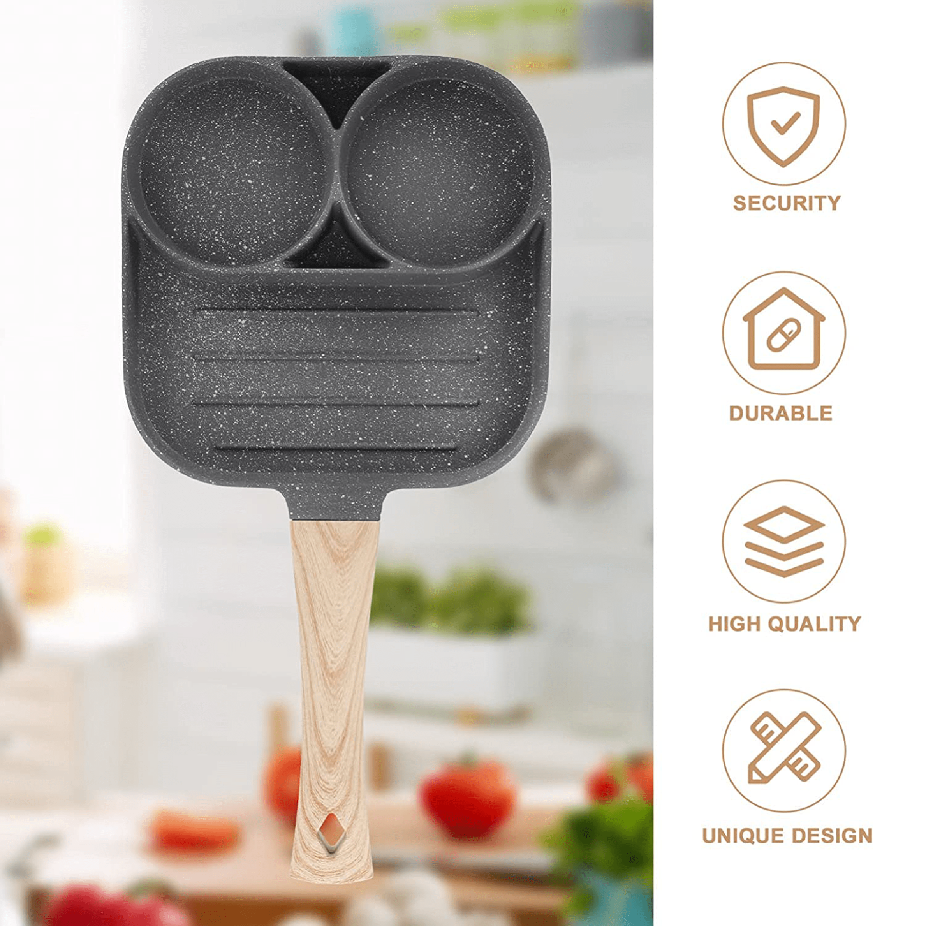 Miniatura 4 de Sartén Antiadherente 3 Puestos